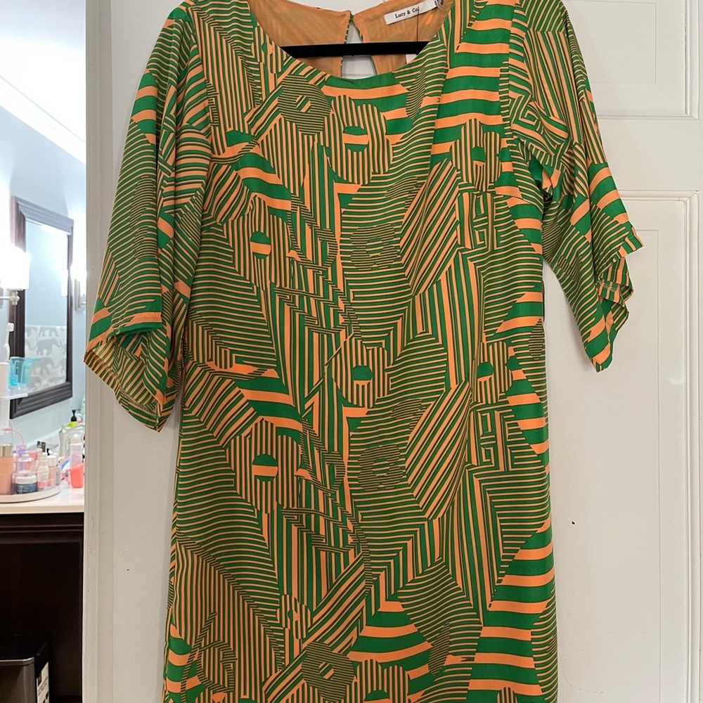 Never worn multi colored dress